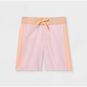 Art Class Boys' Colorblock Swim Trunks - Light Pink 8 Husky